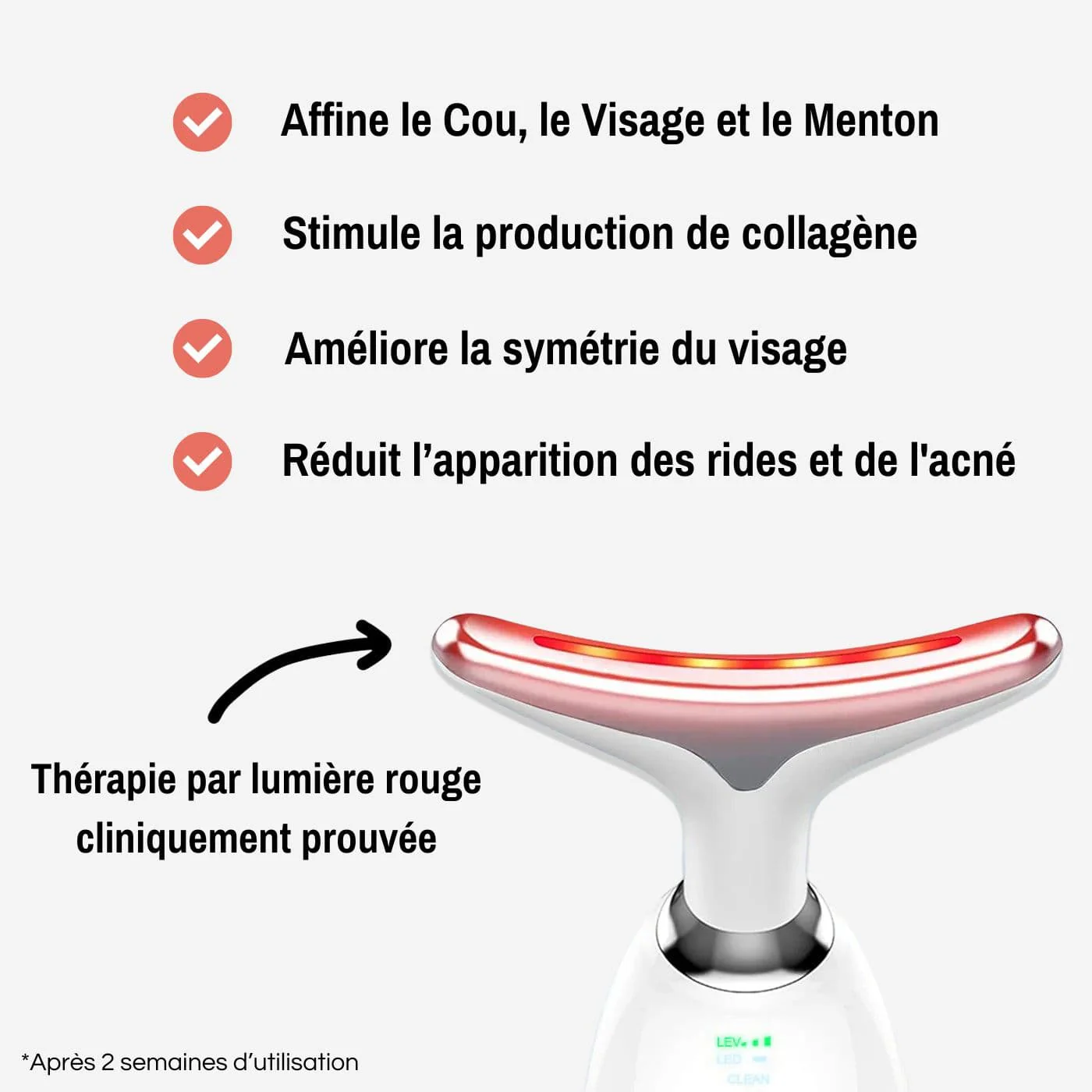 Appareil anti-âge pour le visage à lumière LED - Image 2