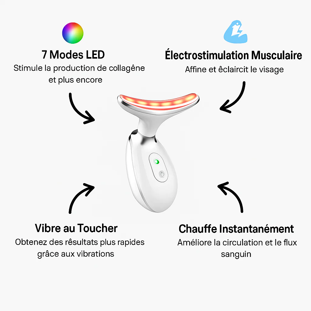 Appareil anti-âge pour le visage à lumière LED - Image 7