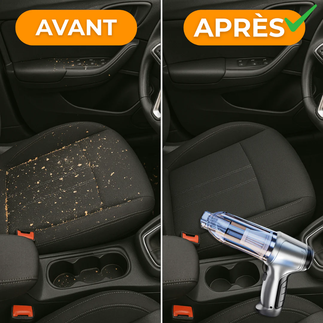 Aspirateur sans fil voiture compact et rechargeable - Image 2