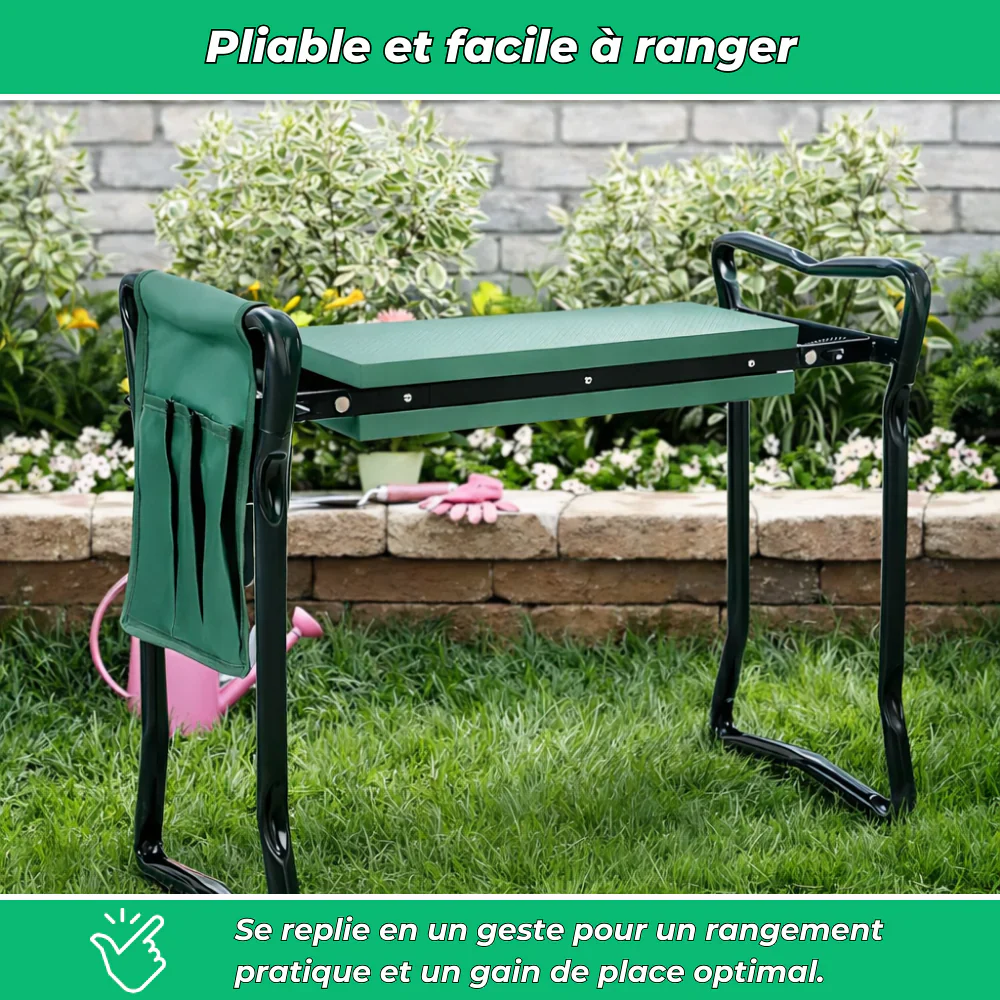 Banc de Jardinage 2-en-1 Confort et Praticité - Image 5