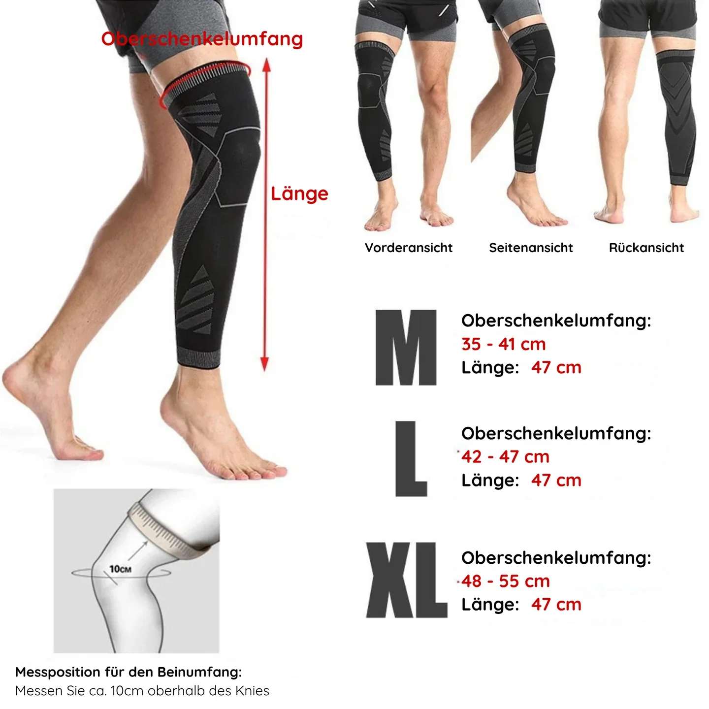 Bande de compression pour les jambes et les genoux - Image 4