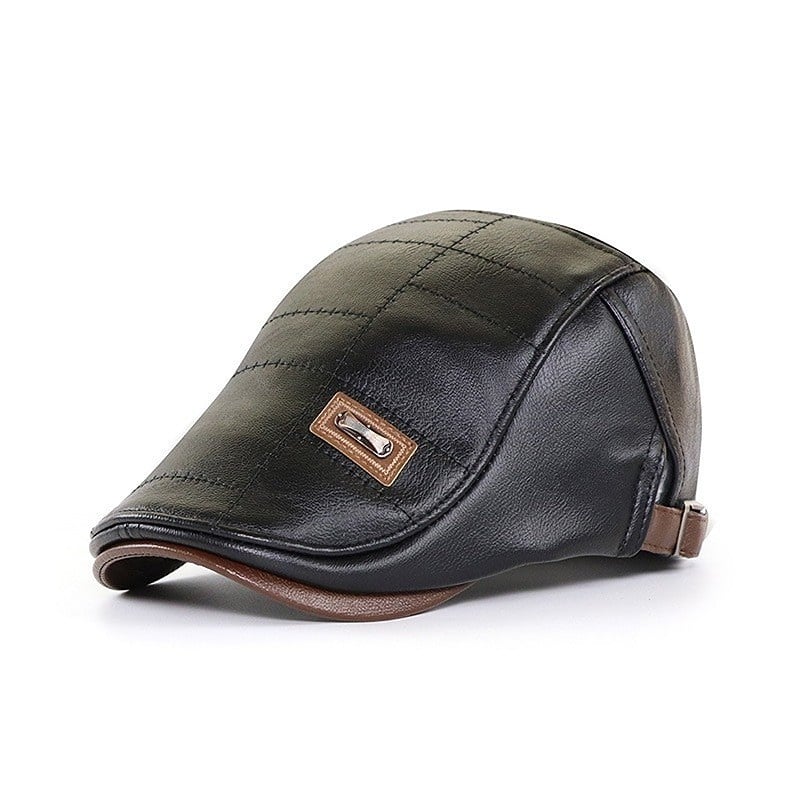 Nouveau béret en cuir tendance - Image 8