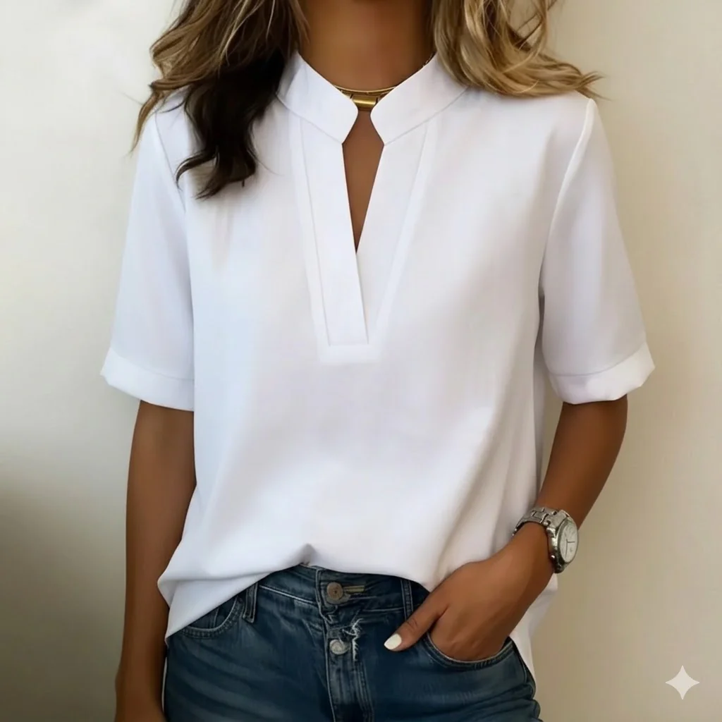 Blouse Élégante à Col Raffiné - Image 8