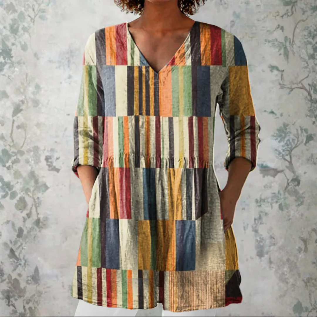 Blouse longue florale pour femme - Image 3