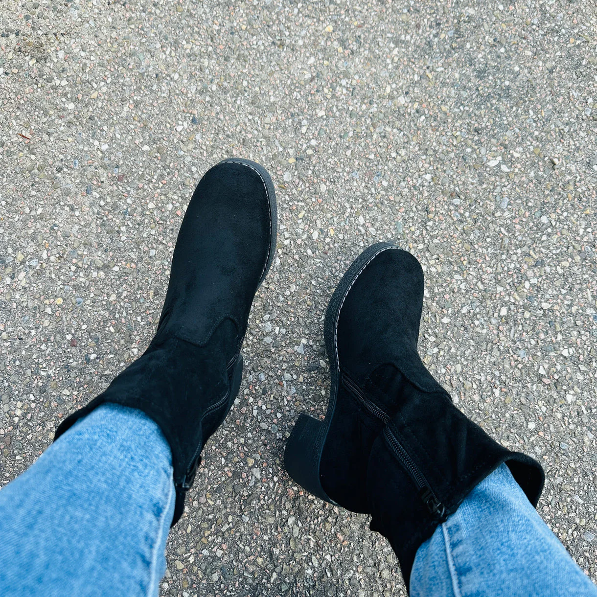 Bottines en suédine élégantes et confortables