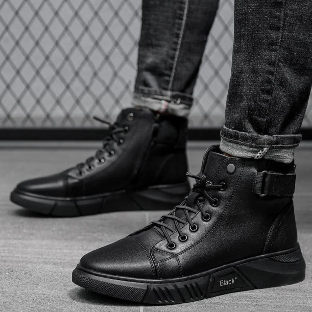 Bottines homme en cuir souple - Image 9