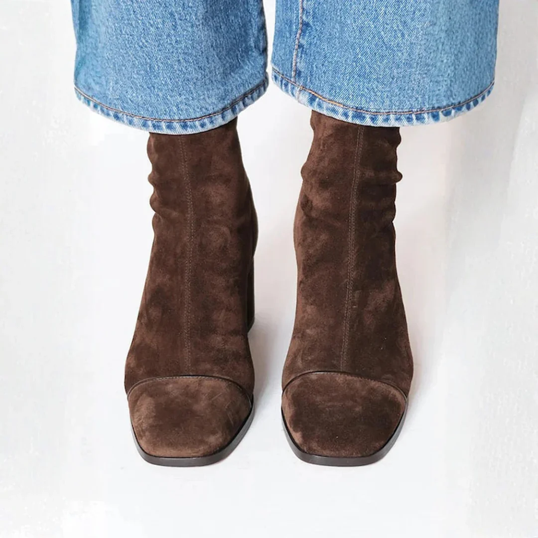 Bottines Élégantes à Talons Carrés Isaline - Image 2