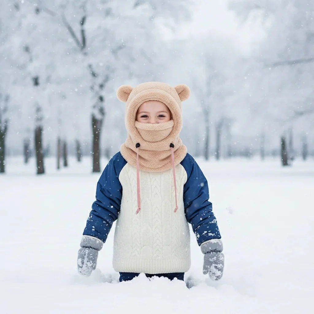 Cagoule enfant hiver doublée - Image 5