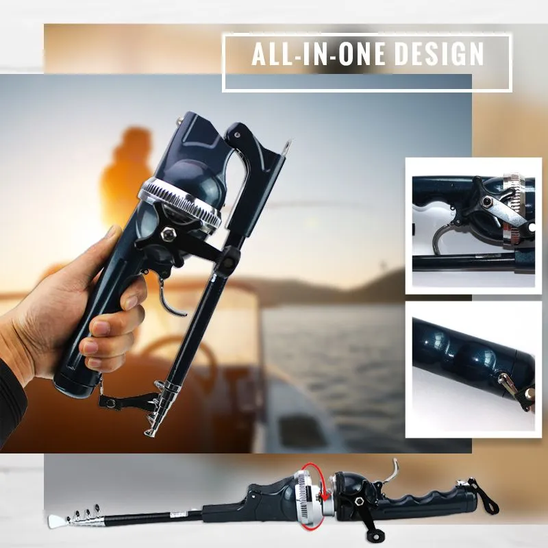 Canne à pêche télescopique compacte avec moulinet - Image 4