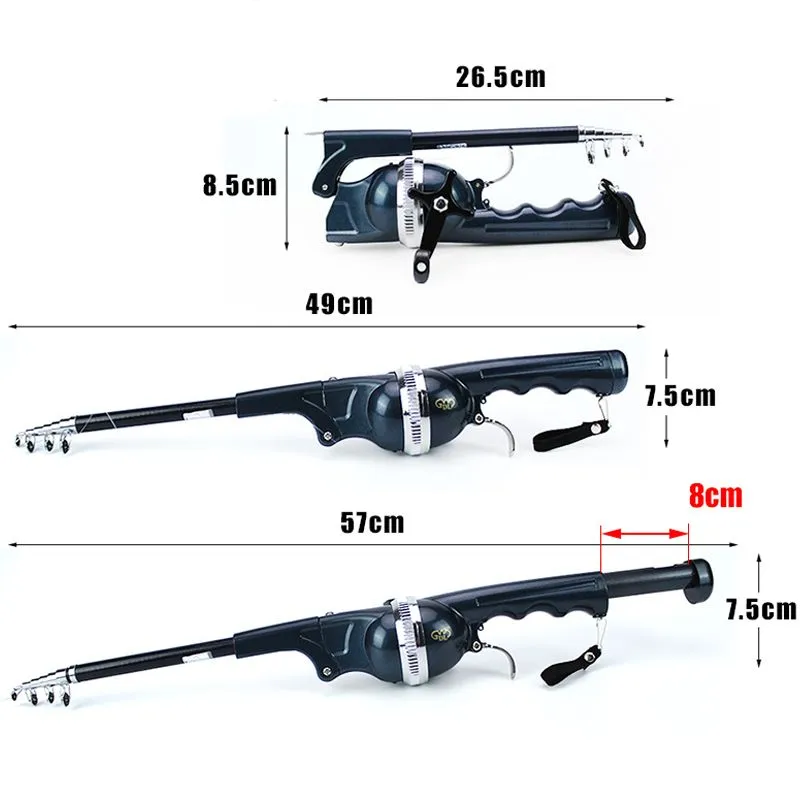 Canne à pêche télescopique compacte avec moulinet - Image 7