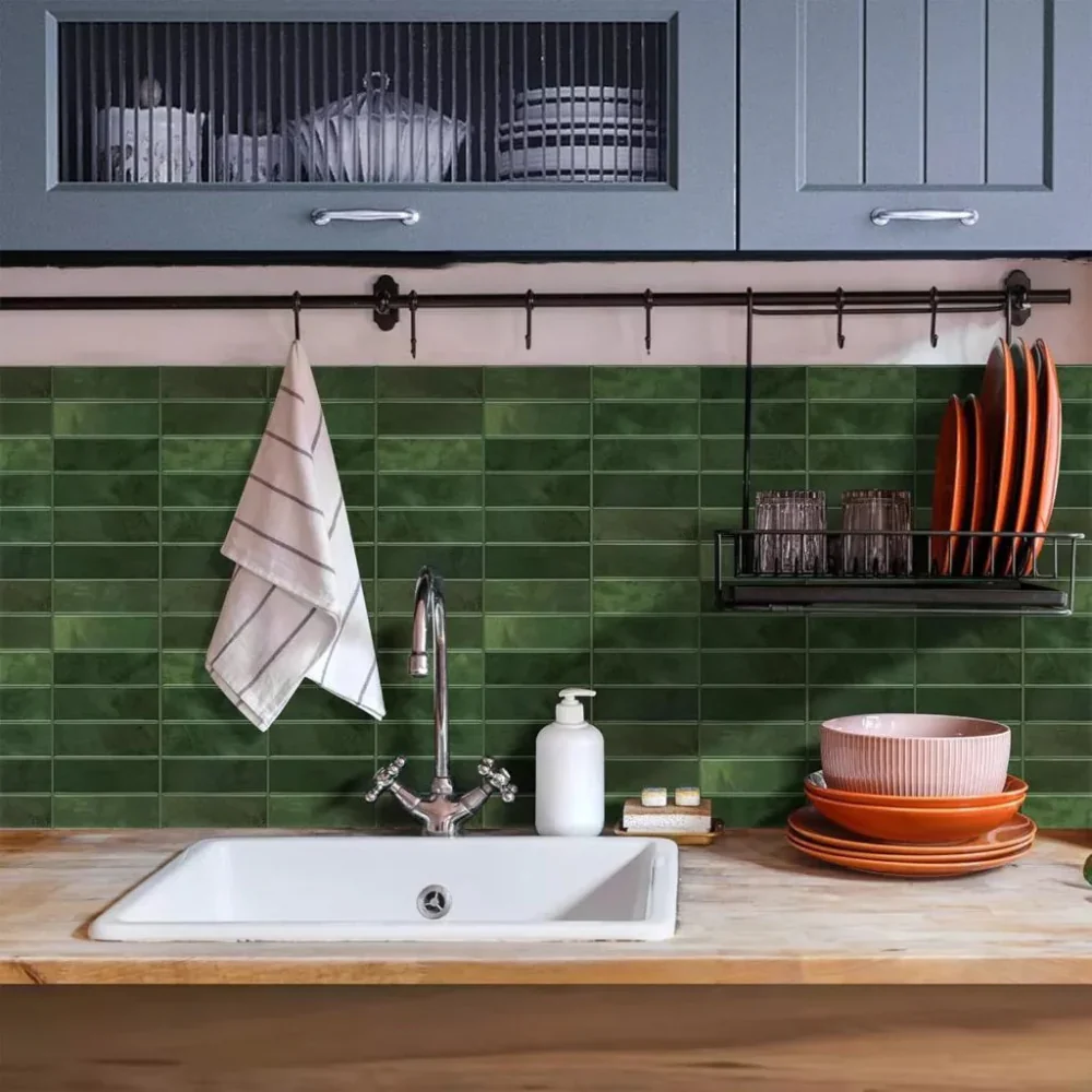 Carrelage adhésif effet 3D pour cuisine et salle de bain - Image 4