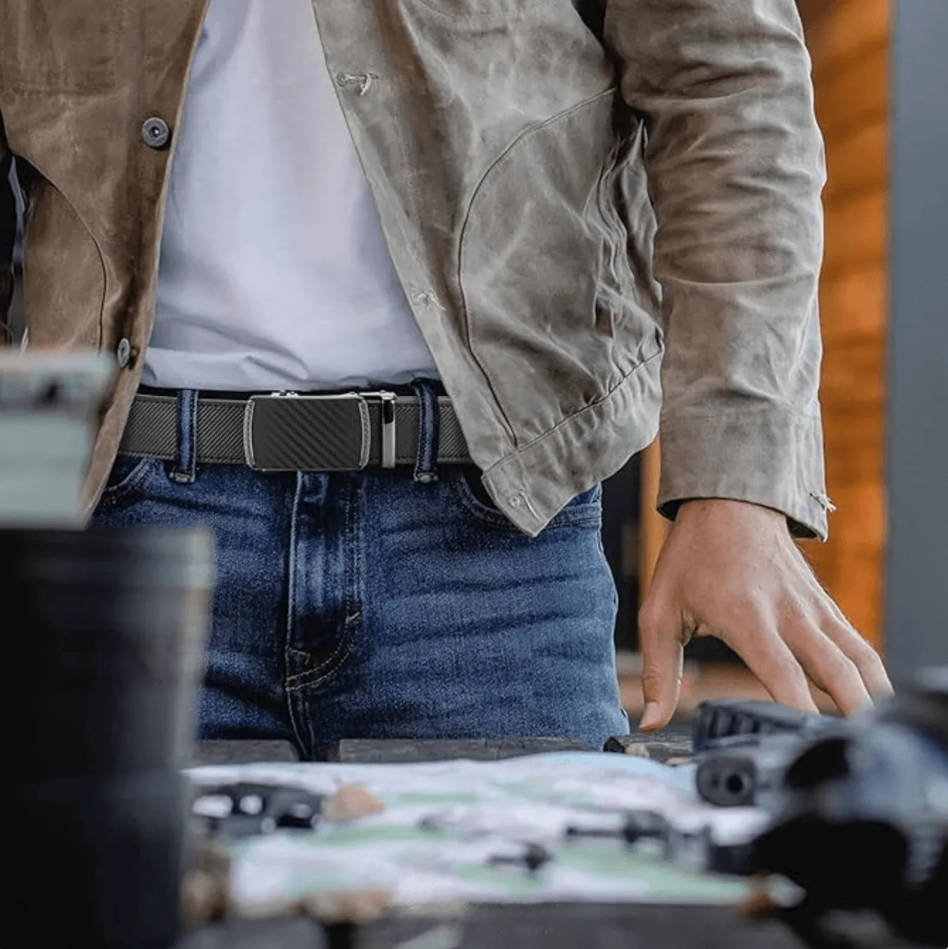 Ceinture automatique élégante en cuir - Image 13
