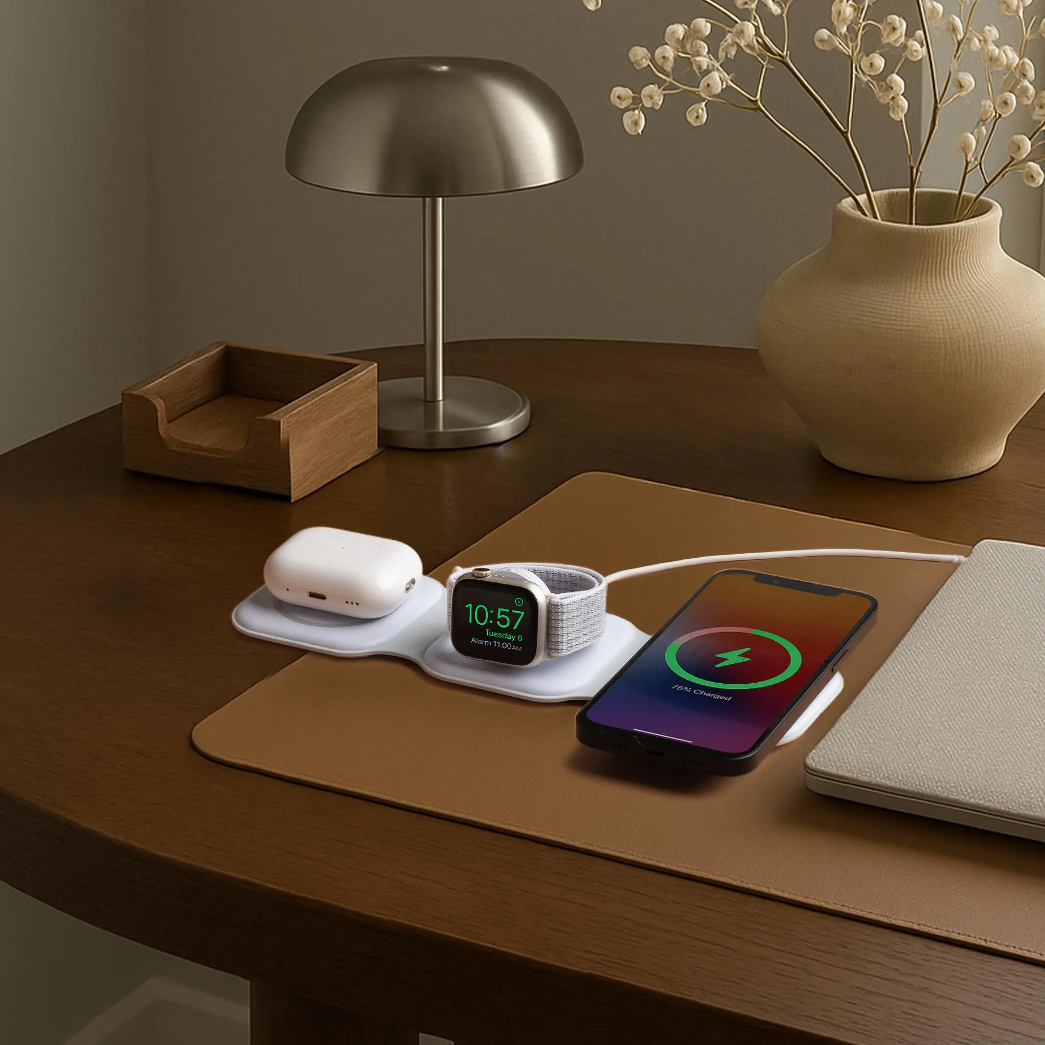 Chargeur sans fil 3-en-1 pour smartphone - Image 7
