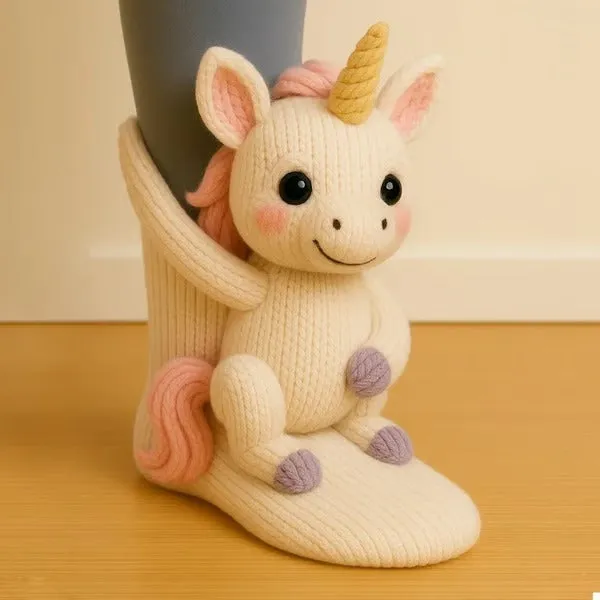 Chaussettes peluche animaux - Image 13