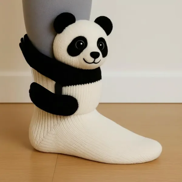 Chaussettes peluche animaux - Image 5