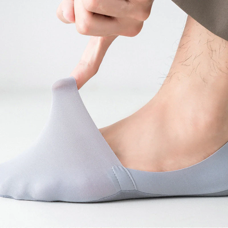 Chaussettes confortables et antidérapantes en soie glacée - Image 2