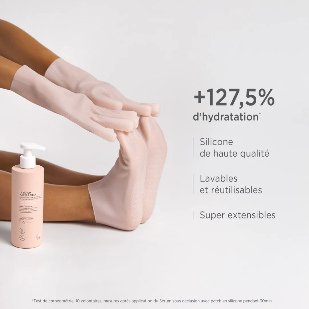 Chaussettes hydratantes réutilisables pour pieds secs - Image 3