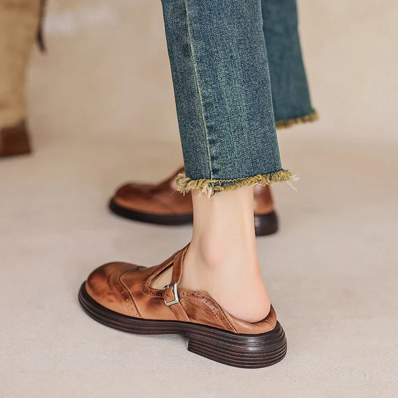 Chaussure élégante en cuir pour femme - Image 5