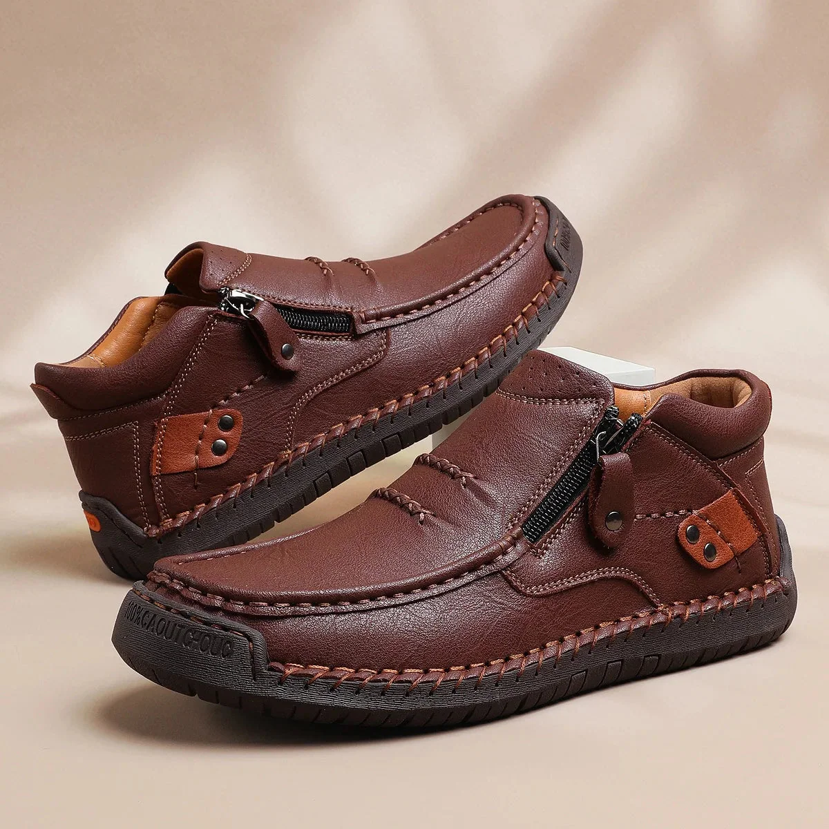Chaussures en cuir confort homme