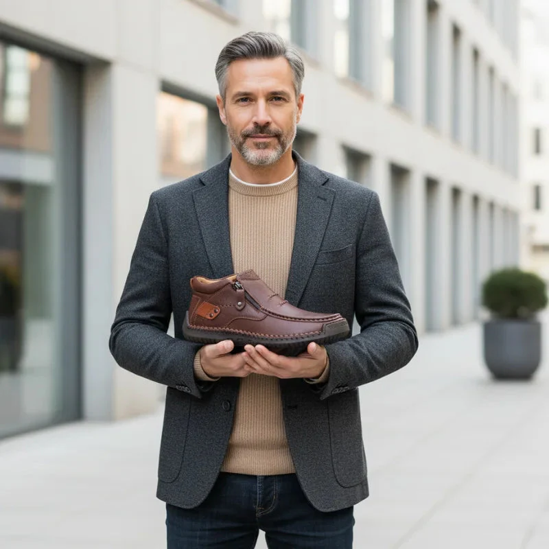 Chaussures en cuir confort homme - Image 2
