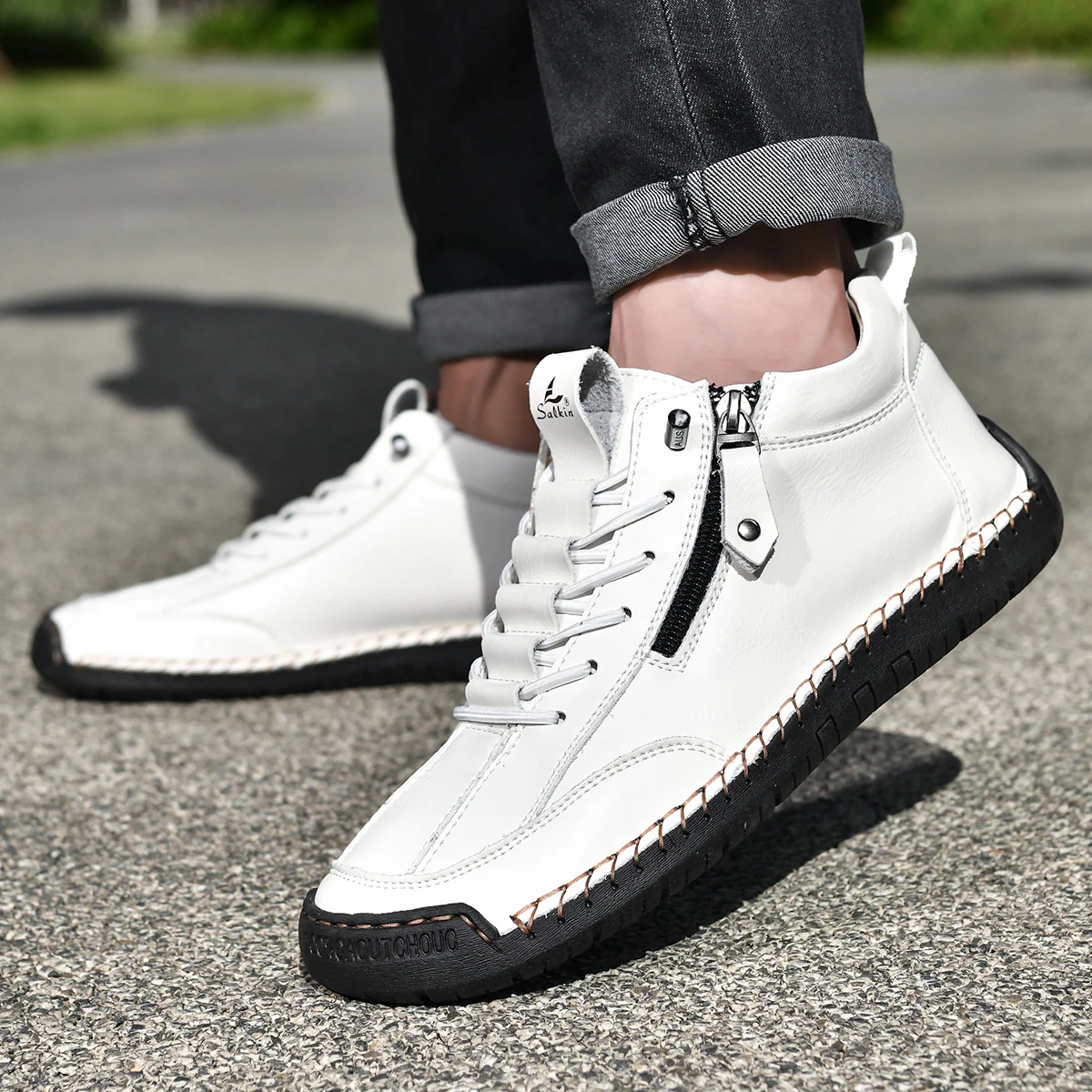 Chaussures en Nubuk avec Zip pour Homme - Image 19