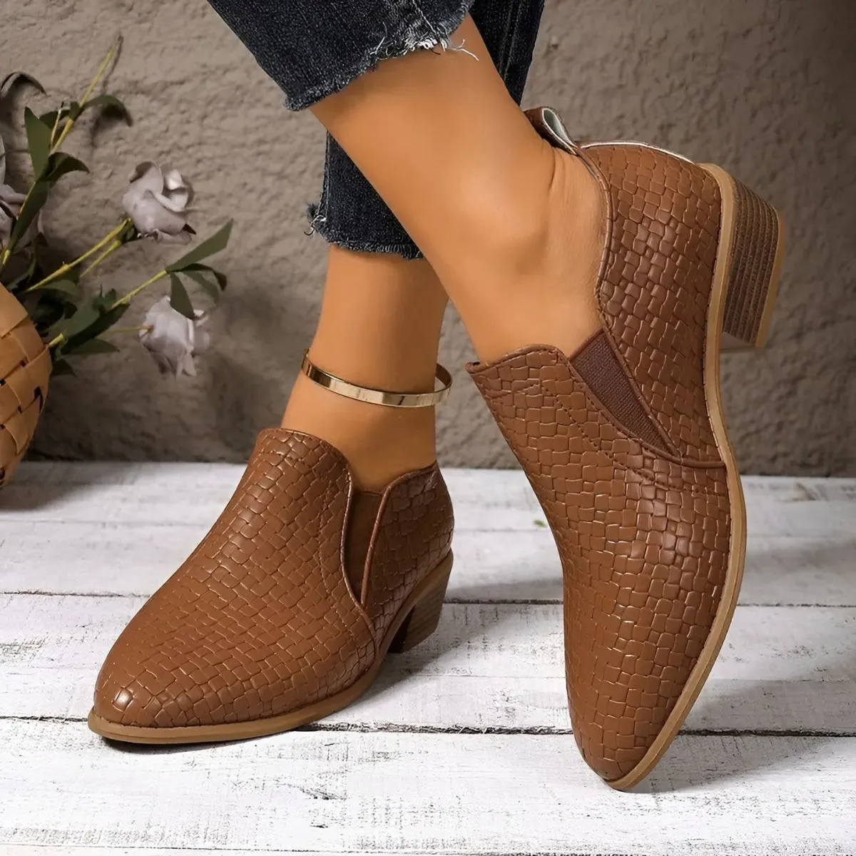 Chaussures Oxford tressées pour femme - Image 7