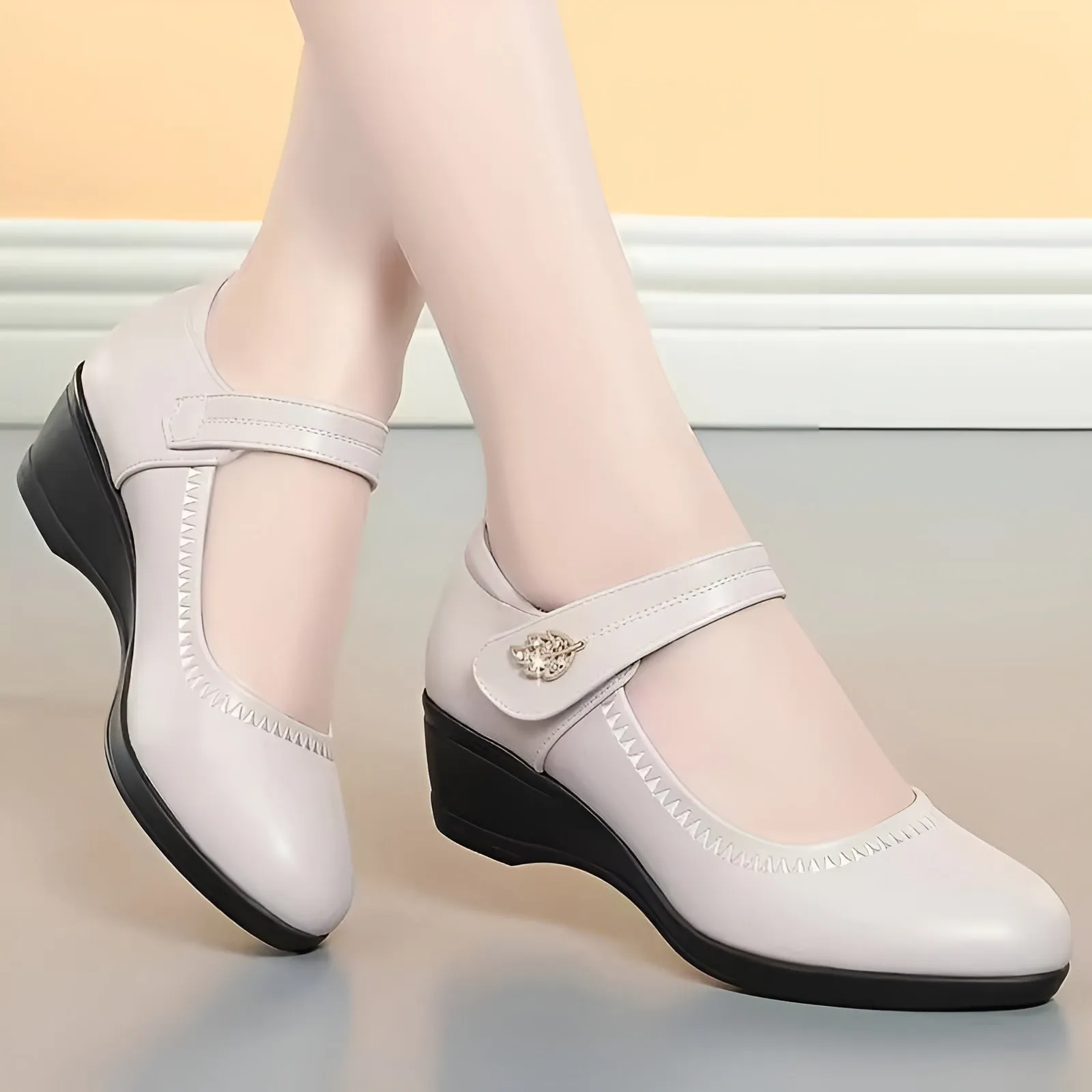 Chaussures confortables et souples en simili-cuir - Image 2