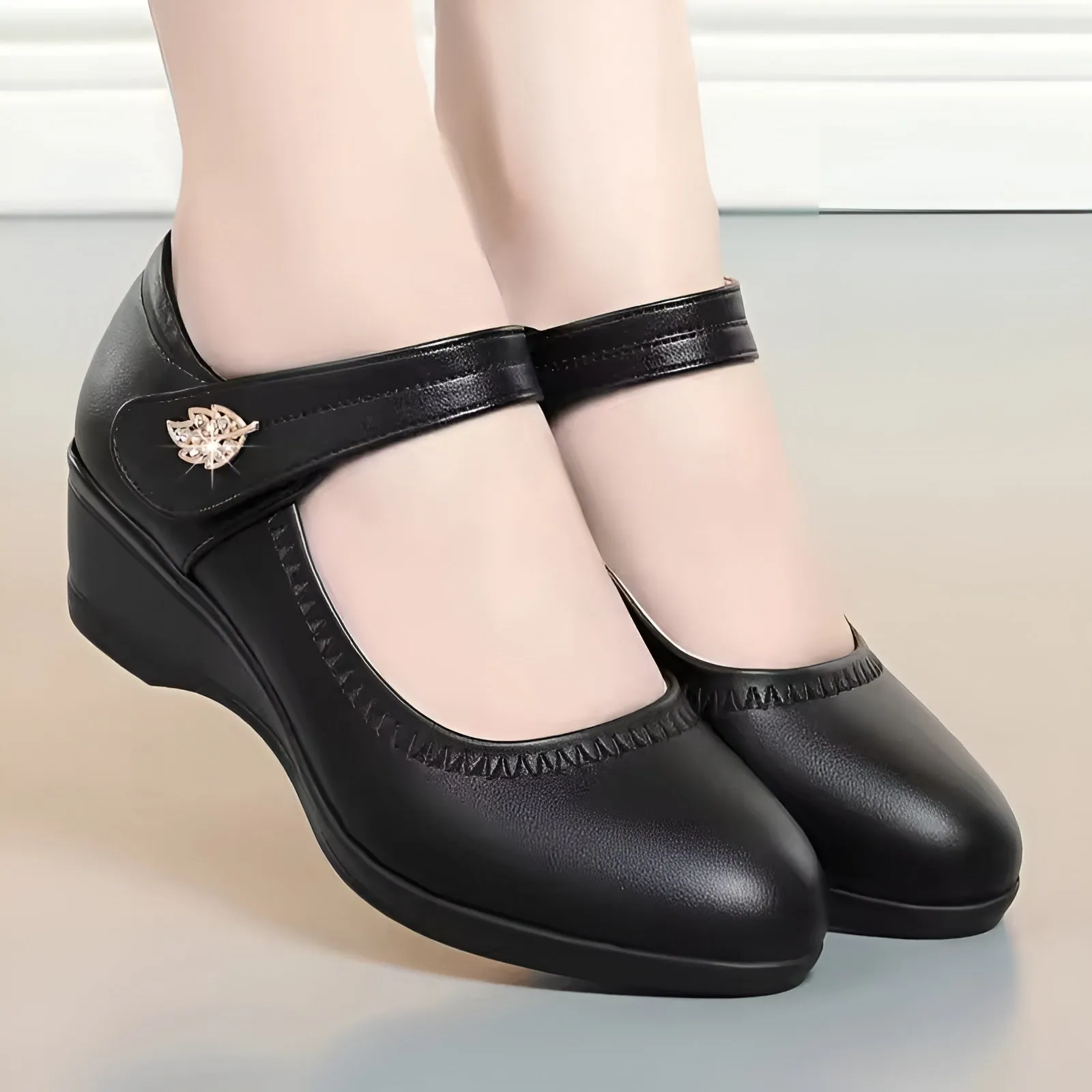 Chaussures confortables et souples en simili-cuir - Image 3