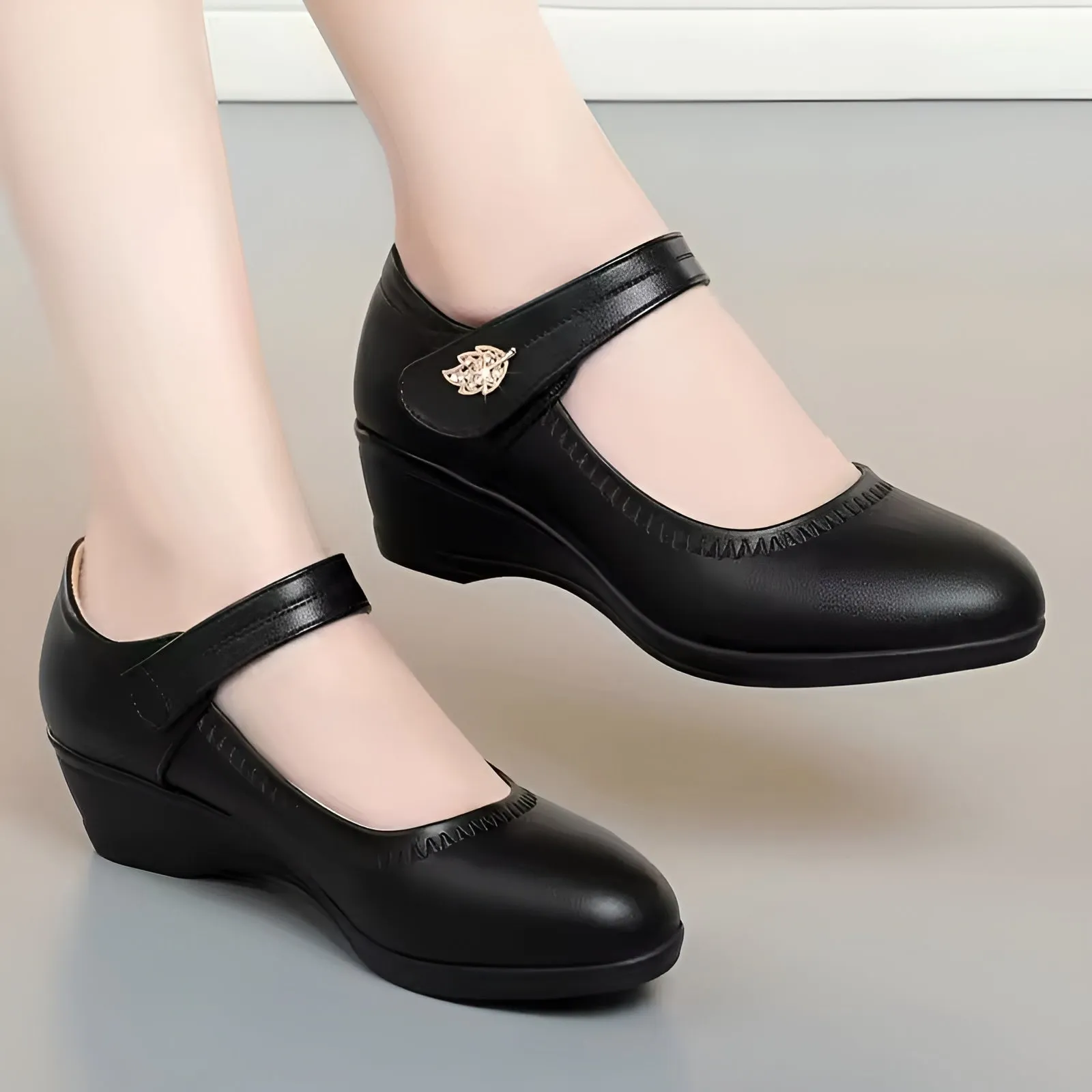 Chaussures confortables et souples en simili-cuir - Image 4