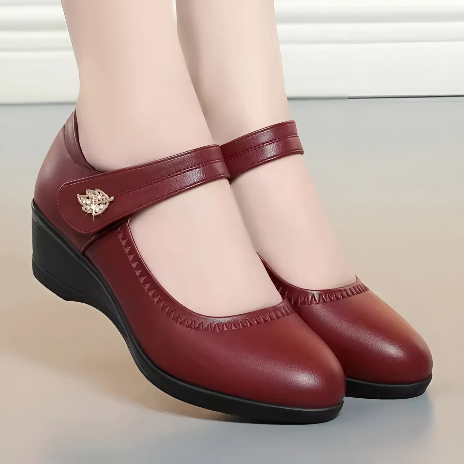 Chaussures confortables et souples en simili-cuir - Image 5