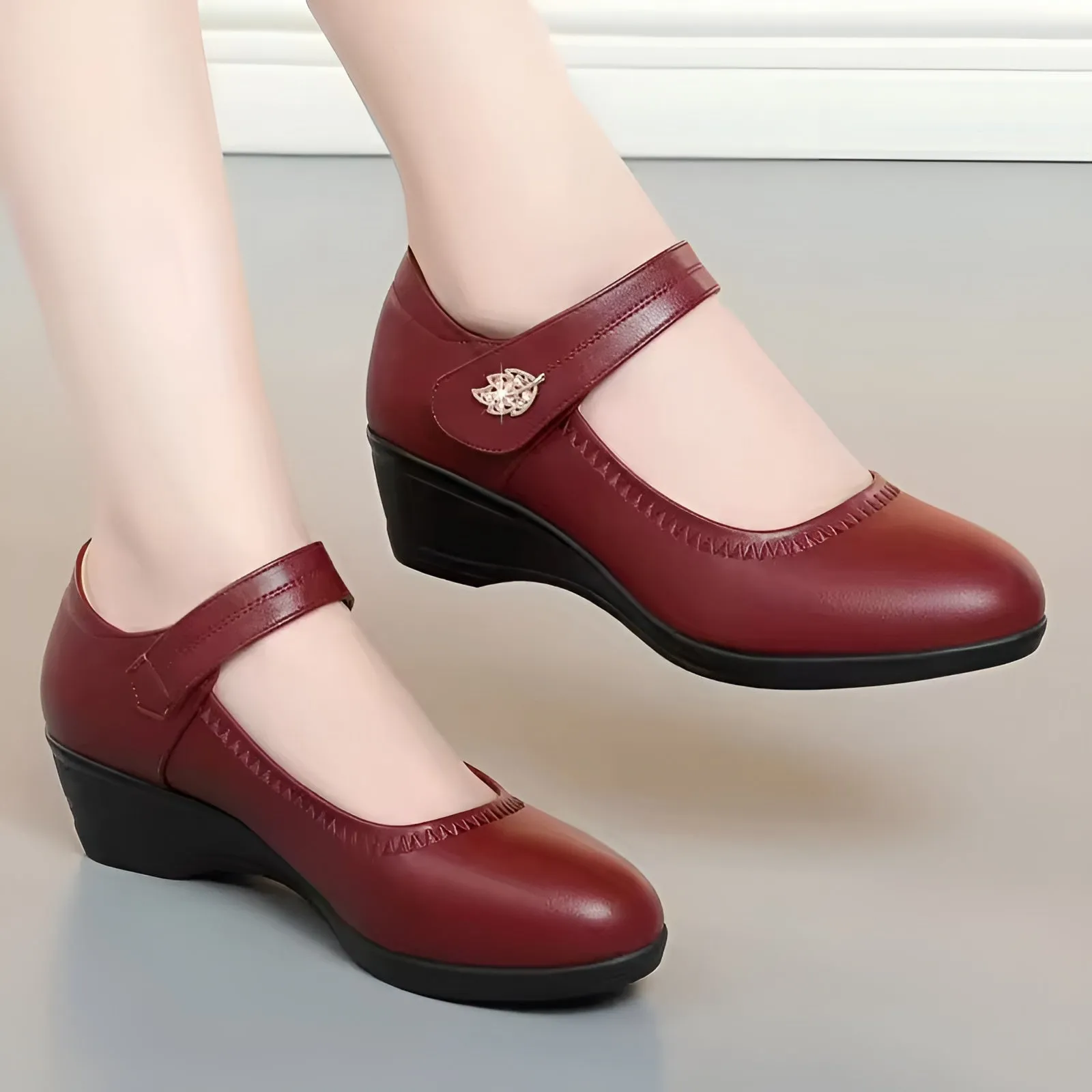 Chaussures confortables et souples en simili-cuir - Image 6