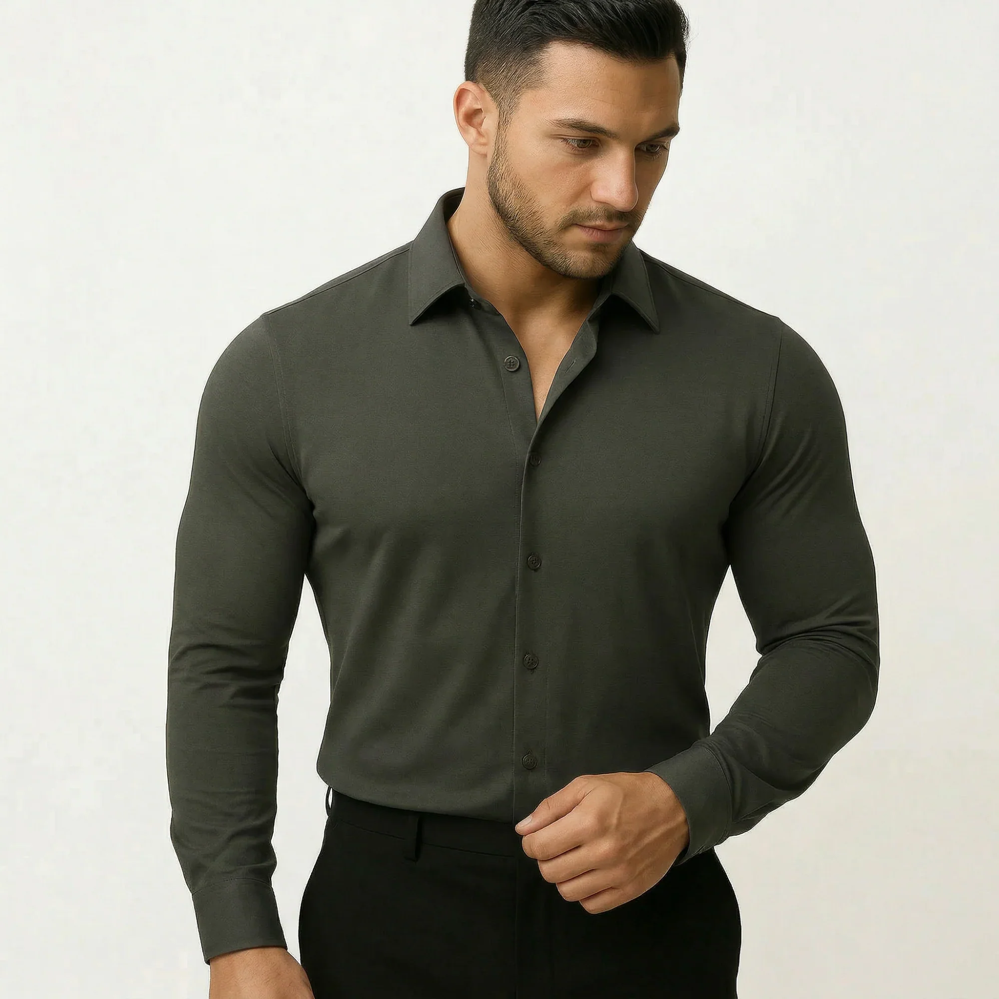 Chemise élégante sans repassage - Image 5