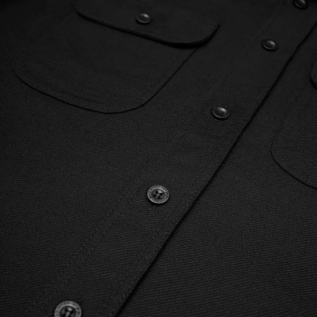 Chemise en flanelle noire pour homme - Image 4