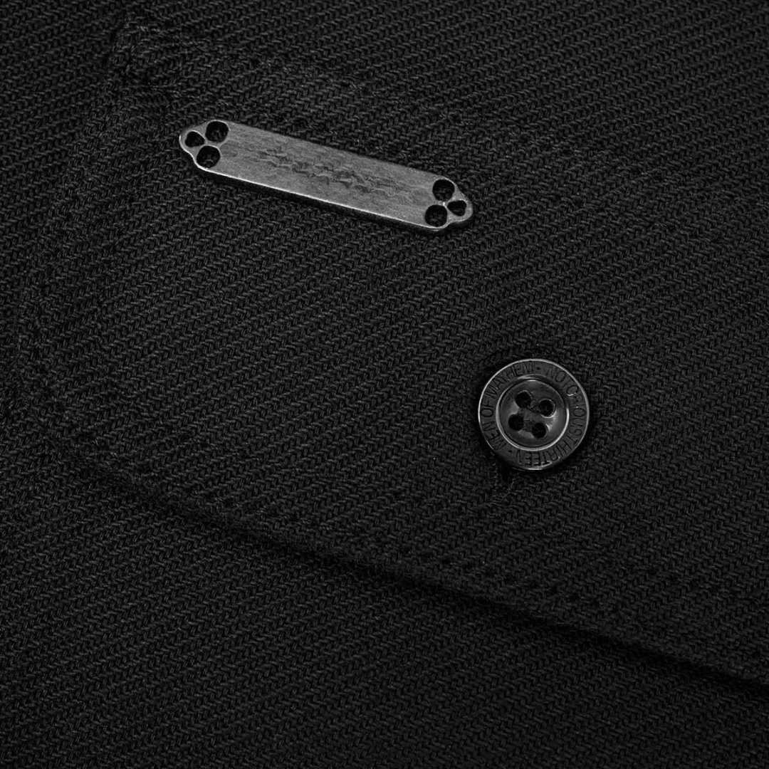 Chemise en flanelle noire pour homme - Image 7