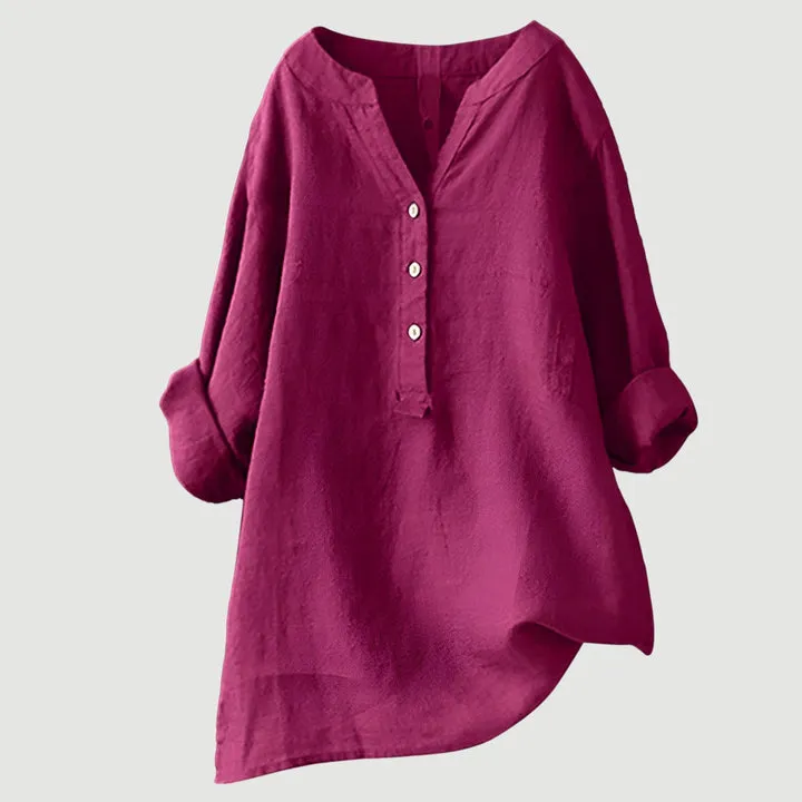 Chemise légère en lin avec boutons - Image 6