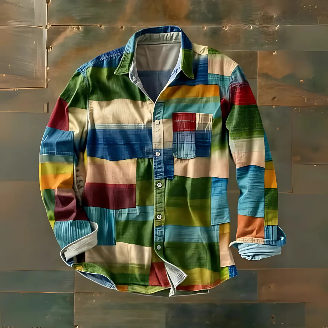 Chemise pour hommes multicolore - Image 3