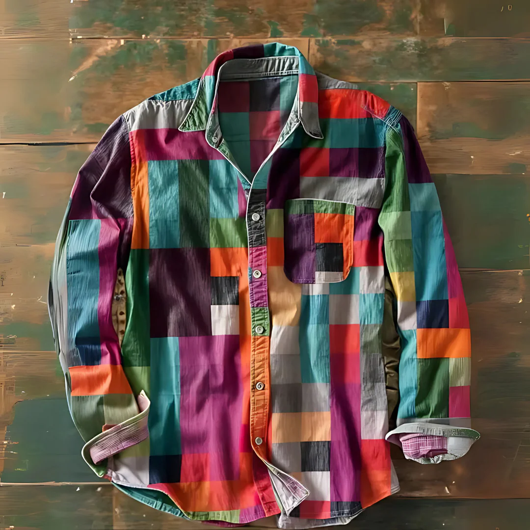 Chemise pour hommes multicolore - Image 4