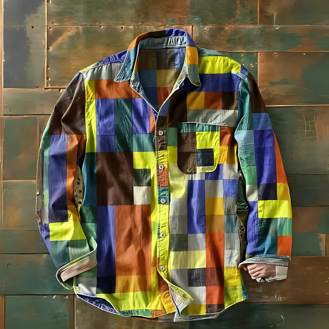 Chemise pour hommes multicolore - Image 5