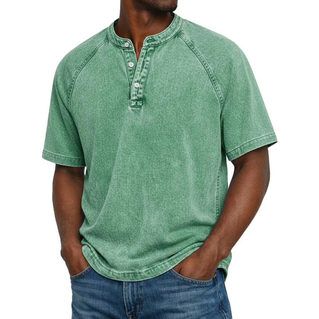Chemise homme vintage à boutons - Image 6