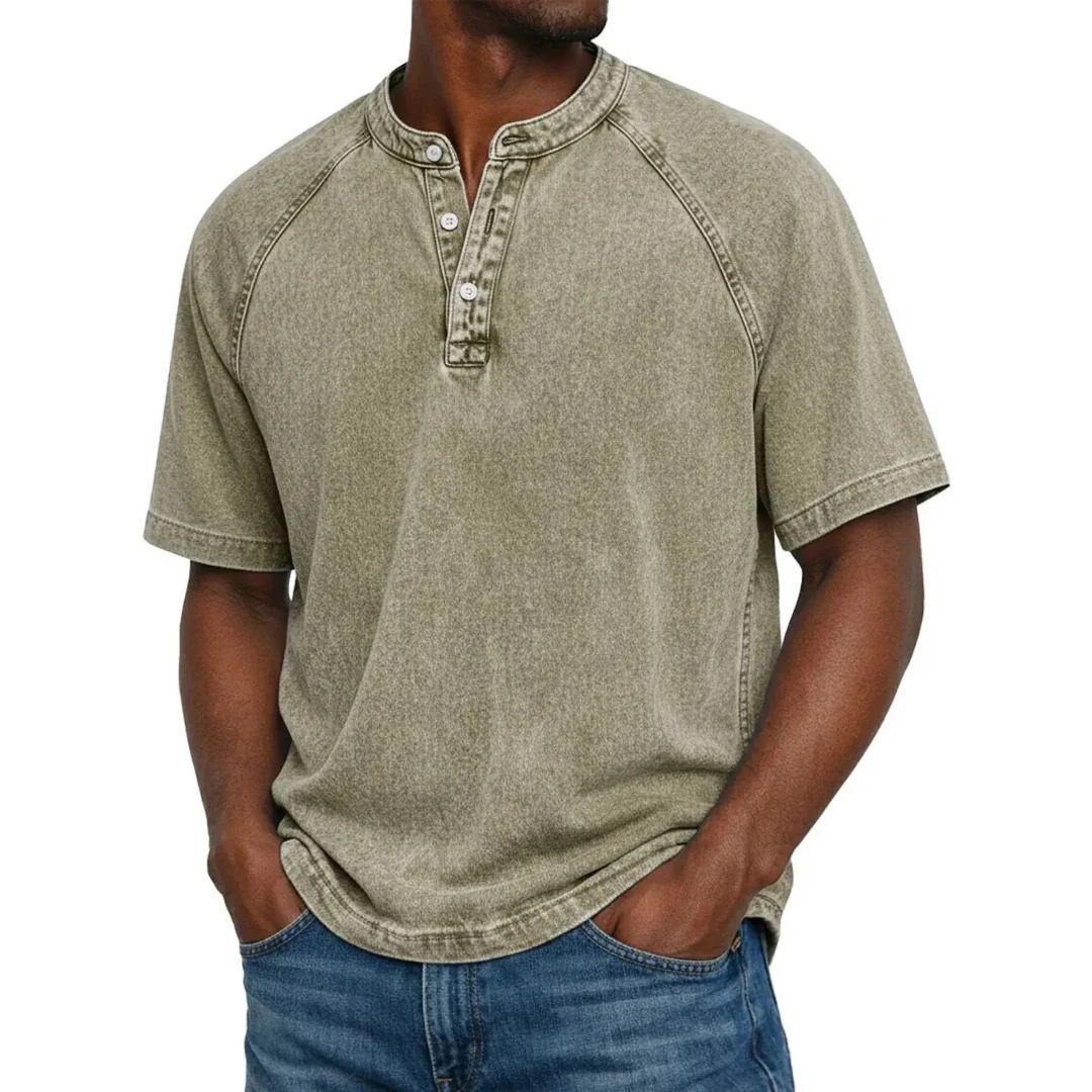 Chemise homme vintage à boutons - Image 9