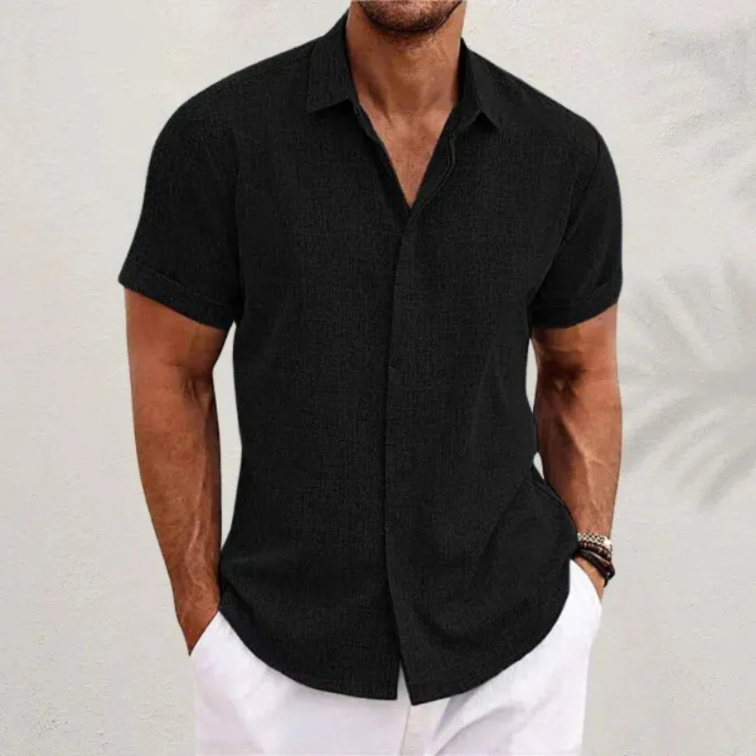 Chemise légère en lin pour homme