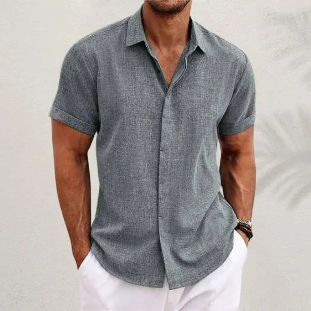 Chemise légère en lin pour homme - Image 2