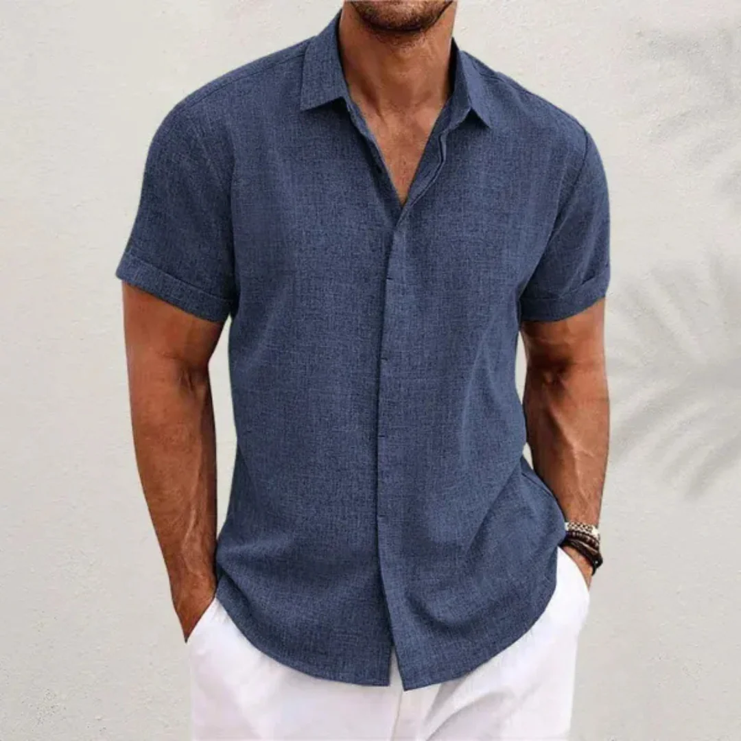 Chemise légère en lin pour homme - Image 3