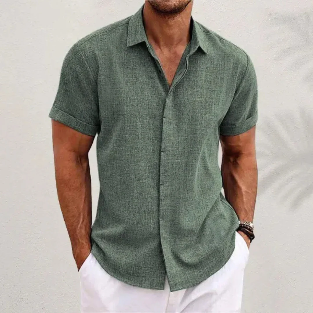 Chemise légère en lin pour homme - Image 7