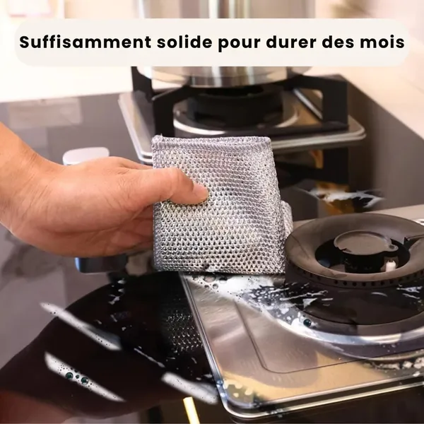 Chiffons de nettoyage inox réutilisables - Image 3