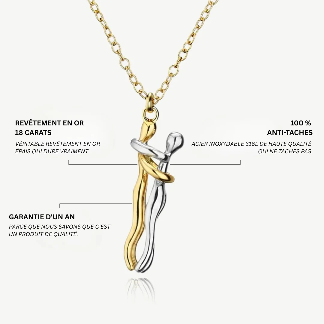 Collier étreinte symbolique élégant - Image 9
