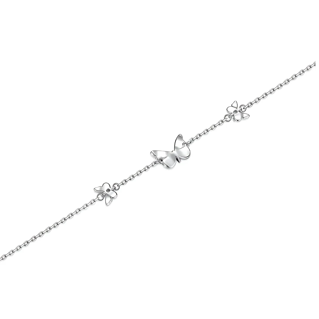 Collier papillon lumineux en argent 925 - Image 3