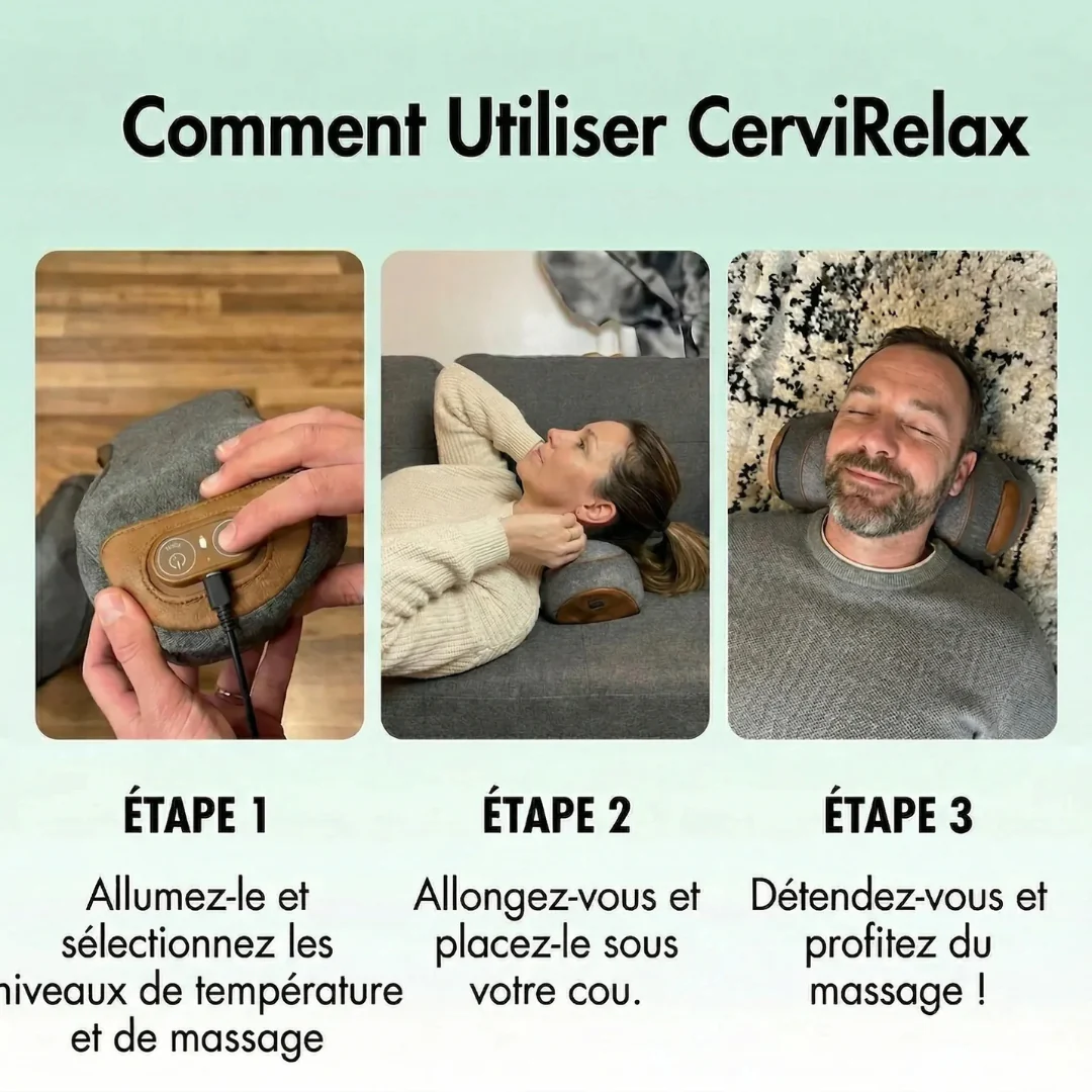 Coussin cervical chauffant de massage - Image 9