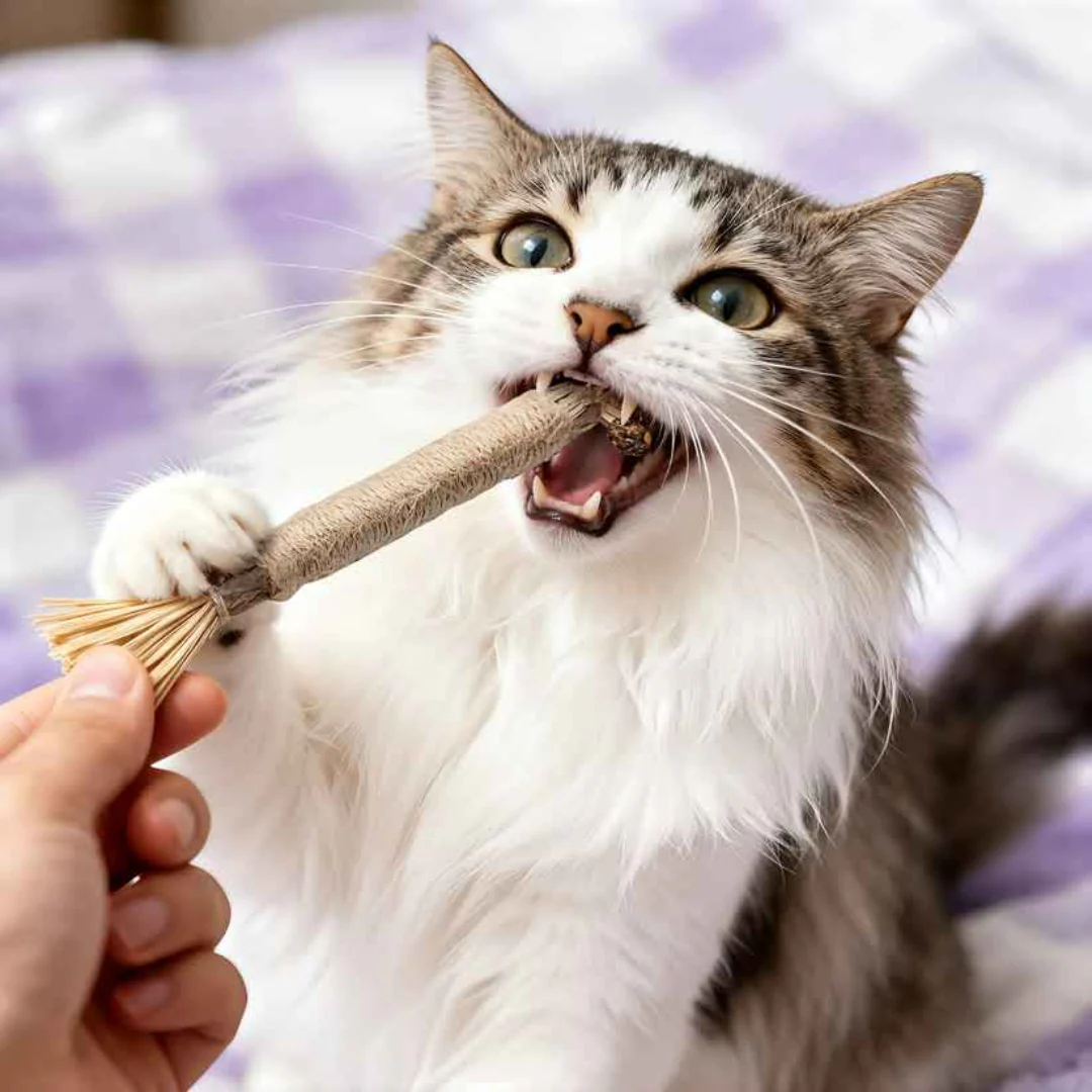 Cure-dents naturels en silvervine pour chat - Image 14