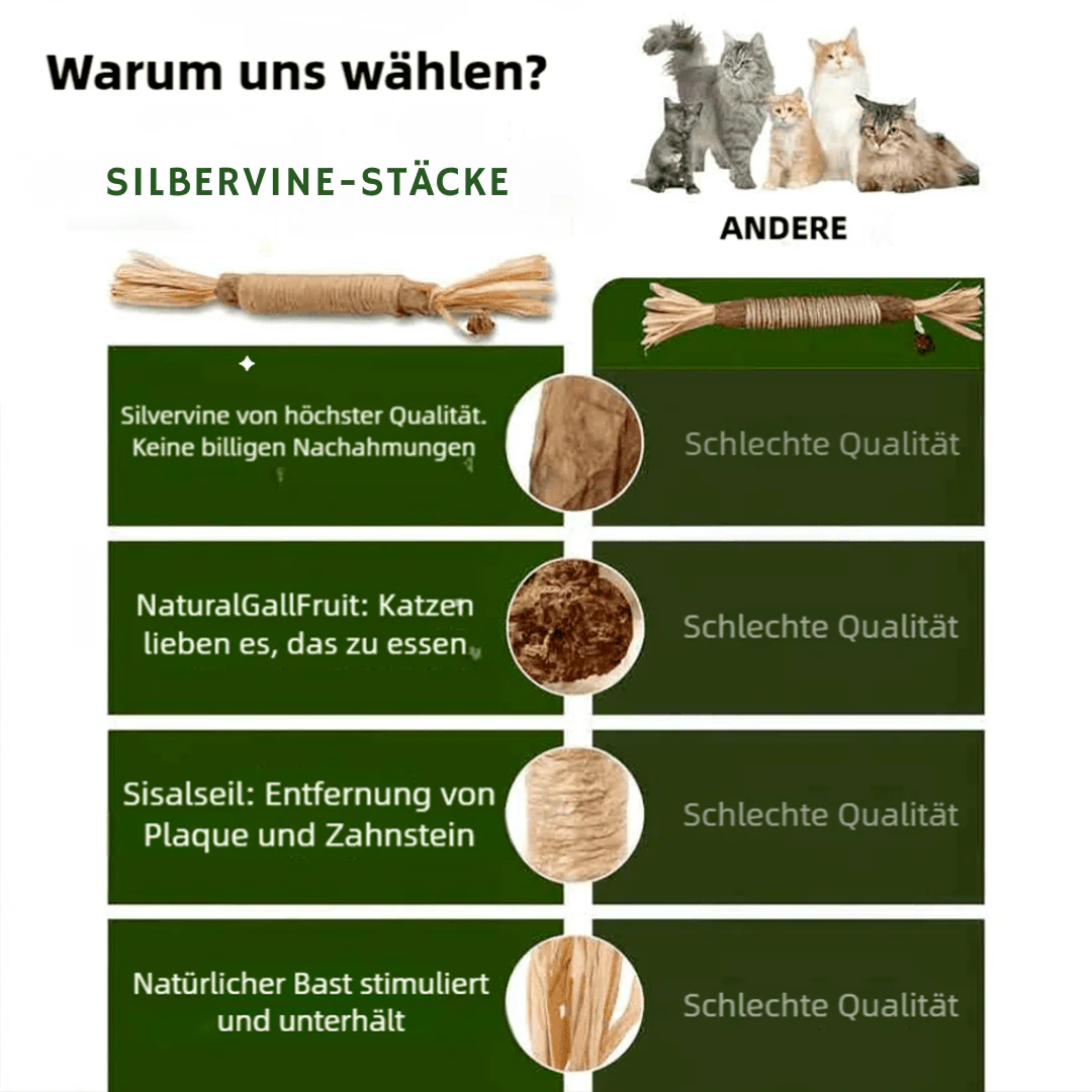 Cure-dents naturels en silvervine pour chat - Image 8